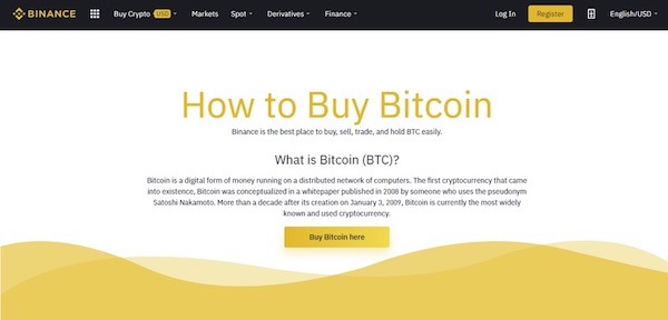 Buy Bitcoin on Binance with Credit Card